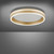 Paul Neuhaus Q-Vito Matt Brass 40cm Ringed Smart LED Flush Ceiling Light