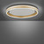 Paul Neuhaus Q-Vito Matt Brass 60cm Ringed Smart LED Flush Ceiling Light