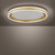 Paul Neuhaus Q-Vito Matt Brass 60cm Ringed Smart LED Flush Ceiling Light