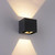 Paul Neuhaus Block Anthricite Adjustable Optic Square Up Down LED Wall Light