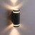 Paul Neuhaus Karl Anthricite with Clear Plastic Cylinder Up Down LED Wall Light