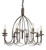 Firstlight Products Regency 8 Light Antique Silver Pendant Light