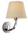 Firstlight Products Fairmont Chrome with Cream Linen Shade Wall Light