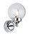 Firstlight Products Oscar Chrome with Clear Glass IP44 Wall Light