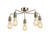 Firstlight Products Leon 5 Light Antique Brass Flush Ceiling Fitting
