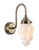 Firstlight Products Flame Antique Brass with Opal White Flame Glass Wall Light