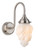 Firstlight Products Flame Brushed Steel with Opal White Flame Glass Wall Light