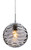 Firstlight Products Mercury Chrome with Smoked Glass Pendant Light