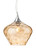 Firstlight Products Titan Chrome with Amber Glass Pendant Light