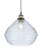 Firstlight Products Orla Antique Brass with Clear Ribbed Glass Pendant Light