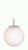 Firstlight Products Globe Brushed Steel with Opal White Glass Pendant Light