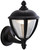 Firstlight Products Unite Black with Clear Glass LED IP44 Uplight Wall Light