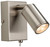 Firstlight Products Orion Brushed Steel Adjustable LED Wall Light