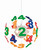 Firstlight Products Numbers 4 Light Multicoloured Pendant Light