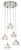 Firstlight Products Lisbon 5 Light Chrome with Decorative Glass Cluster Pendant Light