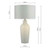 Cibana White with Shade Dual Source Table Lamp