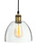 Firstlight Products Empire Antique Brass with Clear Glass Pendant Light