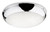 Firstlight Products Regis Chrome with Opal Diffuser LED IP65 Flush Ceiling Light