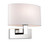 Firstlight Products Webster Chrome with Cream Shade Wall Light