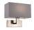 Firstlight Products Raffles Brushed Steel with Grey Shade Wall Light