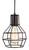 Firstlight Products Clipper Rustic Brown Caged Pendant Light