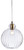 Firstlight Products Victory Antique Brass with Clear Glass Round Pendant Light