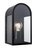 Firstlight Products Eva Black with Clear Glass IP44 Wall Light