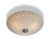 Firstlight Products Daisy 3 Light Opal Glass with Decorative Pattern Semi Flush Ceiling Light