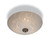 Firstlight Products Sadie 3 Light Opal Glass with Decorative Pattern Semi Flush Ceiling Light