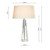 Cyprus Tapered Crystal with Shade Table Lamp