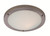 Firstlight Products Rondo Brushed Steel with Opal Glass IP44 LED Flush Ceiling or Wall Light