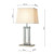 Domain Quartz Glass with shade Table Lamp