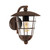 Eglo Lighting Pulfero Rustic Brown with Clear Glass IP44 Downward Wall Light