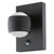 Eglo Lighting Sesimba 2 Light Black with Clear Acrylic and Sensor IP44 LED Wall Light