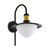 Eglo Lighting Sirmione Black with Gold and Opal IP44 Wall Light