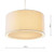 Edward Cream Fabric Non Electric Easy Fit Pendant Light