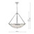 Avril 3 Light Polished Nickel & Glass Pendant Light