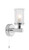 Elba Single Polished Chrome and White Opal Glass IP44 Bathroom Wall Light