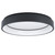 Eglo Lighting Marghera-Z Black with Opal and Remote Controlled Colour Changing LED Flush Ceiling Light