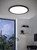 Eglo Lighting Rovito-Z Black Remote Controlled Colour Changing 29.4cm Round LED Flush Ceiling Light