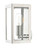 Dar Lighting Era Stainless Steel with Bevelled-Edge Glass IP44 Wall Light - Clearance