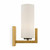 Maytoni Fortano Brass with Opal Glass Crystal Wall Light - Clearance