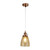 Searchlight Camden Antique Copper with Amber Glass Pendant Light - Clearance