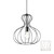 Ideal-Lux Ampolla-1 SP1 White Wire Shade Pendant Light