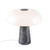 DFTP Glossy Grey with Opal Diffuser Marble Table Lamp