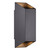 Nordlux Nico Black Square Up and Down IP54 Wall Light