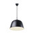 DFTP Norbi Matt Black with White Diffuser 30cm Pendant Light