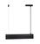 DFTP Beau Black with Warm White Diffuser 50cm Bar Pendant Light