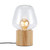Nordlux Christina Wood with Clear Glass Diffuser Table Lamp