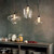 Ideal-Lux Bistro' SP1 Black with Clear Glass Round Pendant Light 